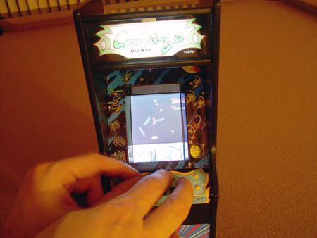 PocketGalaga in action